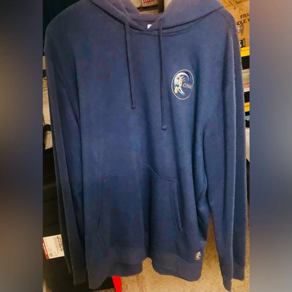 O'Neill Navy Pullover Hoodie with Small Chest Logo Men’s XXL